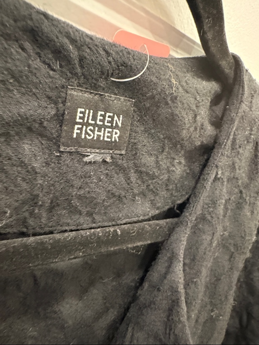 Eileen Fisher Floral Texture Wool Ruffle Coat - Picture 2 of 4